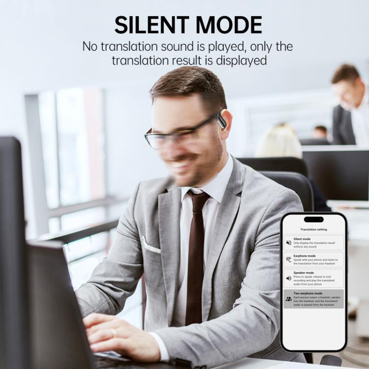 144言語対応 AIスマート翻訳 Bluetoothイヤホン デジタル表示充電ケース付き