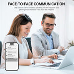 144言語対応 AIスマート翻訳 Bluetoothイヤホン デジタル表示充電ケース付き