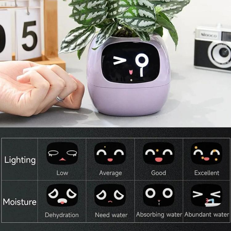 マルチセンサー搭載スマートプラントポット WiFi植物モニター 2インチ画面 Mi/Tuyaホームエコシステム対応