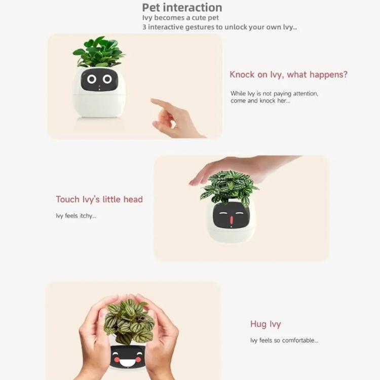 マルチセンサー搭載スマートプラントポット WiFi植物モニター 2インチ画面 Mi/Tuyaホームエコシステム対応