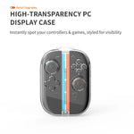 For Nintendo Switch 2 Joy-Con Controllers Crystal Clear Hard Case with 6 Game Card Storage Slots