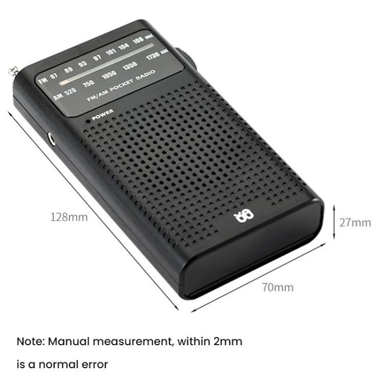 FM/AM全帯域チャンネルポケット携帯ポインターラジオプレーヤー