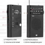 FM/AM全帯域チャンネルポケット携帯ポインターラジオプレーヤー