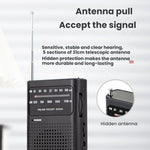 FM/AM全帯域チャンネルポケット携帯ポインターラジオプレーヤー