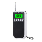 携帯用FM/AM/SWマルチバンド高感度クロック制御ラジオプレーヤー、EU用、US用