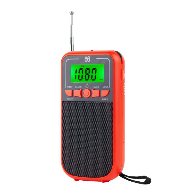 携帯用FM/AM/SWマルチバンド高感度クロック制御ラジオプレーヤー、EU用、US用