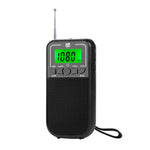 携帯用FM/AM/SWマルチバンド高感度クロック制御ラジオプレーヤー、EU用、US用