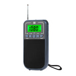 携帯用FM/AM/SWマルチバンド高感度クロック制御ラジオプレーヤー、EU用、US用