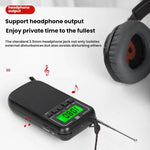 携帯用FM/AM/SWマルチバンド高感度クロック制御ラジオプレーヤー、EU用、US用