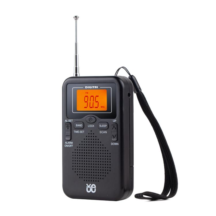携帯用FM/AMクロック制御ステレオポケットラジオプレーヤー、EU用、US用