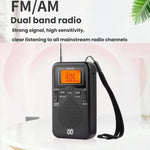 携帯用FM/AMクロック制御ステレオポケットラジオプレーヤー、EU用、US用