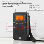 携帯用FM/AMクロック制御ステレオポケットラジオプレーヤー、EU用、US用