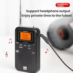 携帯用FM/AMクロック制御ステレオポケットラジオプレーヤー、EU用、US用