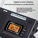 FM/AM/SW全帯域携帯用クロックLCDクロック制御ラジオプレーヤー、EU用、US用