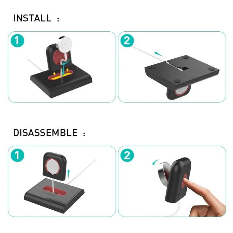 Apple Watch / イヤホン用 AhaStyle PT117-1 充電ドック プラスチック製収納スタンド（充電器なし）