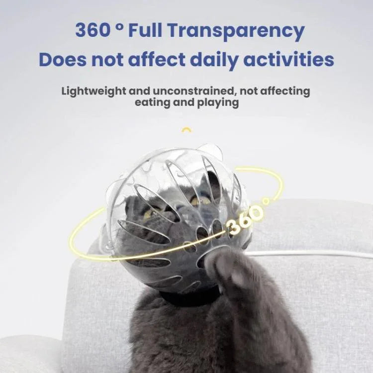 猫用スペースフード 噛み防止マウスカバー＋第二世代フットカバー、小 ライトグリーン、小 ピンク、小 ライトブルー、大 ライトグリーン、大 ピンク、大 ライトブルー