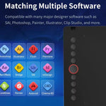 10Moons I6 Digital Drawing Tablet Compatible With Mobile Phones Computers, i6