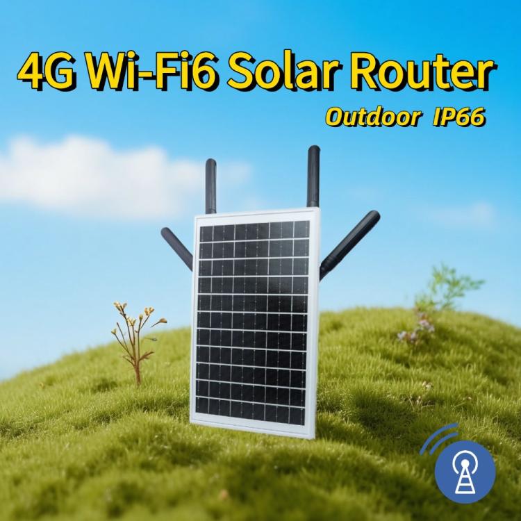 EAU 4G ソーラーSIMカード WiFi 6 ルーター 防水屋外用 4GからWiFiケーブル変換