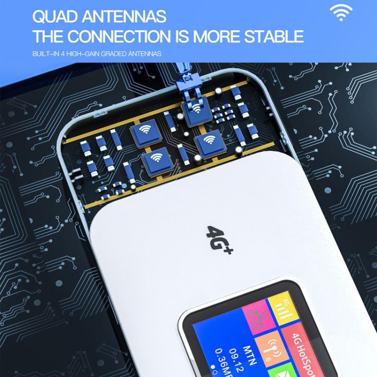 MF801 4G CAT7 デュアルバンド ポータブルWIFI LTE 300M ワイヤレスプラグインルーター カラースクリーン MIFI モバイルホットスポット、MF801
