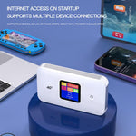 MF801 4G CAT7 デュアルバンド ポータブルWIFI LTE 300M ワイヤレスプラグインルーター カラースクリーン MIFI モバイルホットスポット、MF801