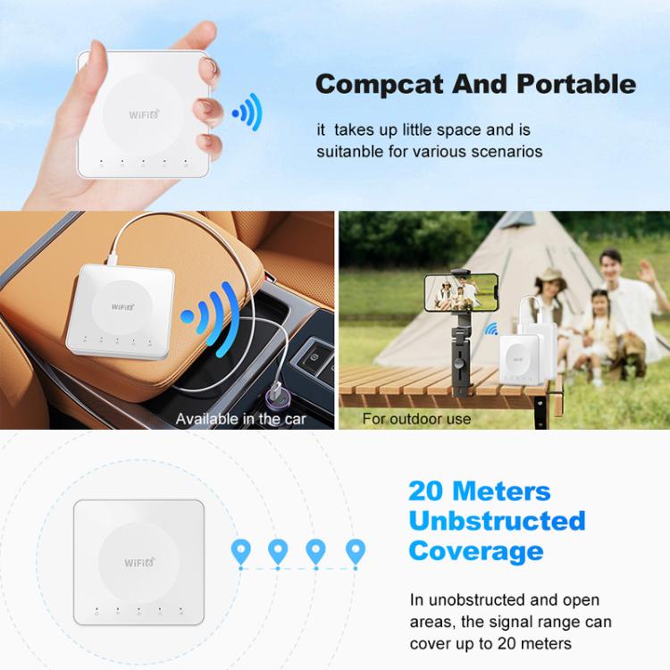 E8 4G ミニCPE ワイヤレスプラグカードルーター デュアルネットワークポート WiFi6 ワイヤレスホットスポット, E8