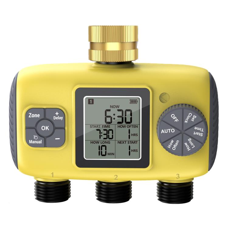 Outdoor Smart Automatic Watering Controller With Three-Way Irrigation Timer, UK Standard, US Standard