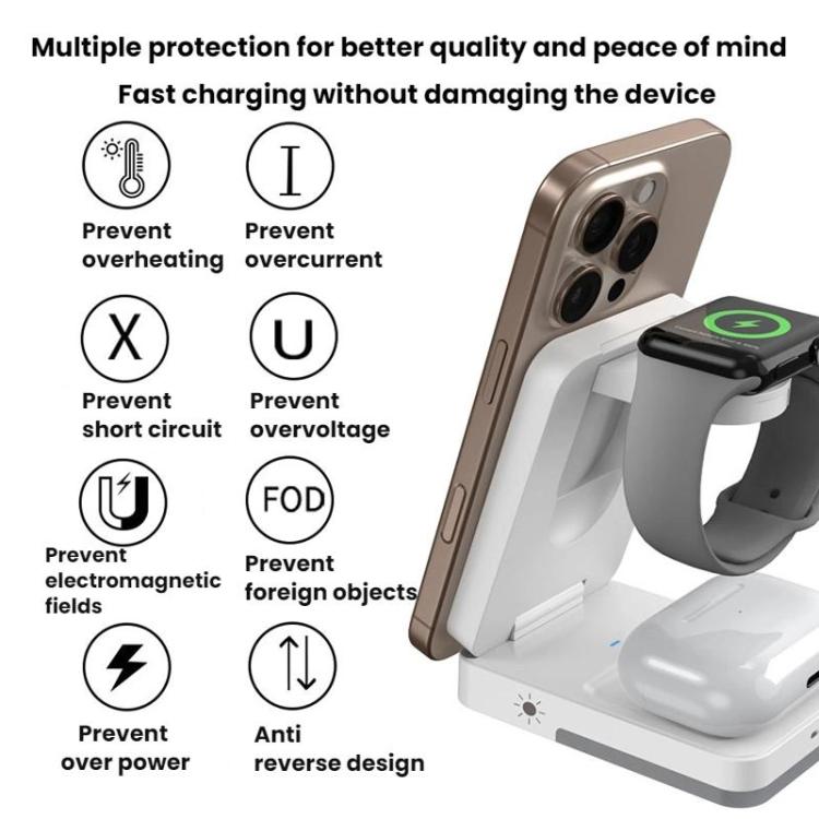 G12 マグネティック 3-in-1 縦置きワイヤレス充電器 Apple iPhone / AirPods / Apple Watch対応