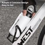 WEST BIKING 720ml 自転車用ウォーターボトル 漏れ防止スクイーズデザイン 携帯スポーツ水分補給ボトル、720ml イエロー、720ml ホワイト、720ml ホワイトワイド、720ml イエローワイド