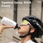 WEST BIKING 720ml 自転車用ウォーターボトル 漏れ防止スクイーズデザイン 携帯スポーツ水分補給ボトル、720ml イエロー、720ml ホワイト、720ml ホワイトワイド、720ml イエローワイド