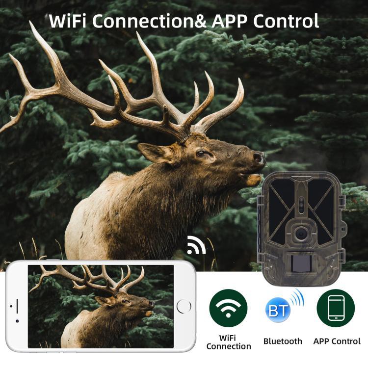 4K 120MP 赤外線ハンティングカメラ APPリモートモバイル閲覧対応 写真/動画 WiFi940Pro-Li