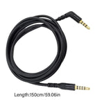 SteelSeries Arctis Nova Pro / 1用 1.5m ゲーミングヘッドセット 3.5mm ケーブル、TPE、編組