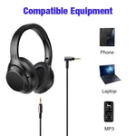 3.5mm ヘッドホンオーディオケーブル Sony WH-1000XM3 / WH-1000XM2 / WH-1000XM4 / WH-H900N / WH-H800 用、1.5m ワイヤーコントロール、1.5m 直結