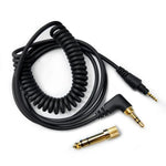 1.2m ヘッドホンスプリングオーディオケーブル Pioneer HDJ-CUE1 / HDJ-X7 / HDJ-S7 / HDJ-X5 / HDJ-S7 用、カーブプラグ、ストレートプラグ