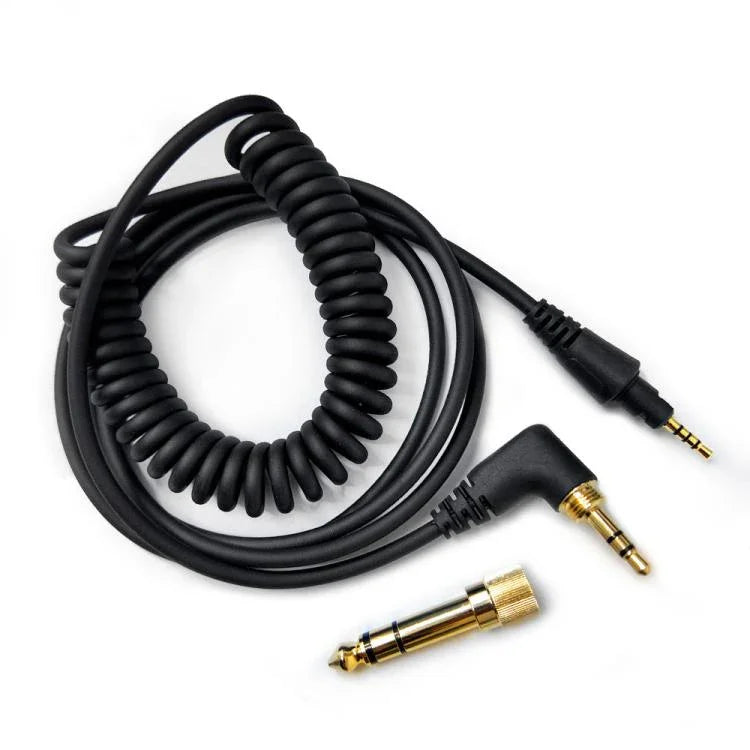 1.2m ヘッドホンスプリングオーディオケーブル Pioneer HDJ-CUE1 / HDJ-X7 / HDJ-S7 / HDJ-X5 / HDJ-S7 用、カーブプラグ、ストレートプラグ