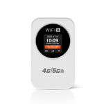 4G/5G ポータブルWiFiホットスポット 300Mbps モバイルルーター 時間表示付き 3000mAh内蔵バッテリー アジア版 ユーラシア版