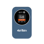 4G/5G ポータブルWiFiホットスポット 300Mbps モバイルルーター 時間表示付き 3000mAh内蔵バッテリー アジア版 ユーラシア版
