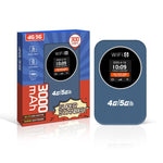4G/5G ポータブルWiFiホットスポット 300Mbps モバイルルーター 時間表示付き 3000mAh内蔵バッテリー アジア版 ユーラシア版