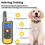 リモコン犬鳴き声制御ショック首輪付き、イエロー1対1、イエロー1対2、オレンジ1対1、ブラック1対1