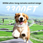 リモコン式犬吠え制御装置 充電式防水電気ショックカラー、1対1、1対2