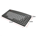 Little Kangaroo DS-9827 88キー 有線キーボード 磁気リング付き ノートパソコン用 産業用オフィスキーボード, PS2, USB