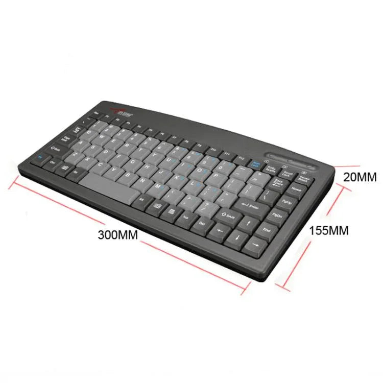 Little Kangaroo DS-9827 88キー 有線キーボード 磁気リング付き ノートパソコン用 産業用オフィスキーボード, PS2, USB