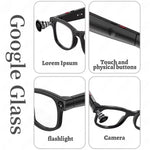 AIMB-G1 スマートグラス 5MPカメラ＆リアルタイムAI翻訳 1080P手ブレ補正ビデオ、3レンズキット、AIMB-G1