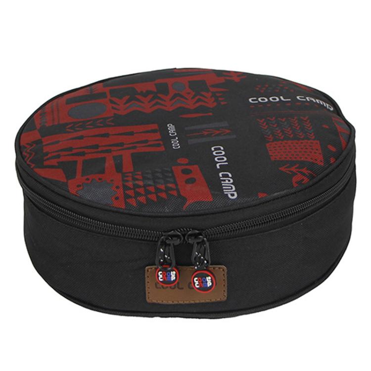 COOL CAMP CF-G669 ポータブルボウル皿収納バッグ ピクニック食器バッグ アウトドアキャンプ用 円形