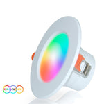 Tuya WIFI＆Bluetooth対応埋込型天井ライト RGB+CW+WW調光可能LEDダウンライト、5W 2.5インチ、7W 3.5インチ、10W 4インチ