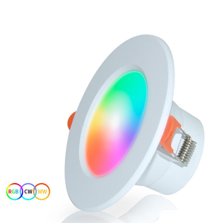 Tuya WIFI＆Bluetooth対応埋込型天井ライト RGB+CW+WW調光可能LEDダウンライト、5W 2.5インチ、7W 3.5インチ、10W 4インチ