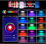 Tuya WIFI＆Bluetooth対応埋込型天井ライト RGB+CW+WW調光可能LEDダウンライト、5W 2.5インチ、7W 3.5インチ、10W 4インチ