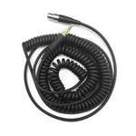 6.35mm Plug Headphone Cable for AKG Q701 Q702 K712 K240, 1.5-4.5m Spring, 3m Straight