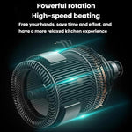 3-in-1携帯充電式ハンドヘルド電動卵泡立て器 ミニミルクフォーマー ベーキング用 充電式