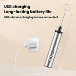3-in-1携帯充電式ハンドヘルド電動卵泡立て器 ミニミルクフォーマー ベーキング用 充電式