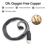 1.2m Type-C To MMCX Interface Headphone Plug Cable For Shure SE215 / SE315 / SE425 / SE535 / SE846, Inline Control, Standard